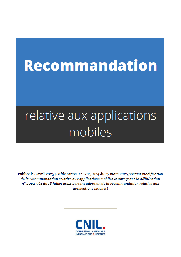 Recommandation relative aux applications mobiles - Modifiée