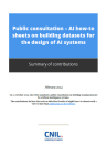 AI how-to sheets on building datasets for the design of AI systems 